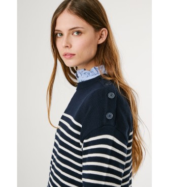 Pepe Jeans Sweter Carlina w kolorze granatowym