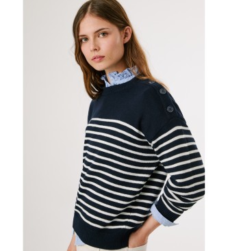 Pepe Jeans Sweter Carlina w kolorze granatowym