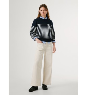 Pepe Jeans Sweter Carlina w kolorze granatowym