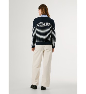 Pepe Jeans Sweter Carlina w kolorze granatowym