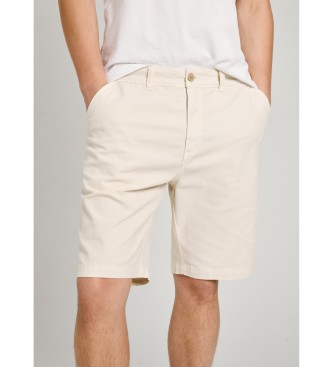 Pepe Jeans Shorts beige in tessuto elasticizzato, vestibilit comoda