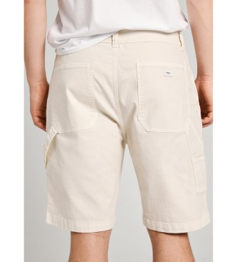 Pepe Jeans Shorts beige in tessuto elasticizzato, vestibilit comoda