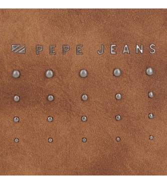 Pepe Jeans Bruine holly mobiele draagtas