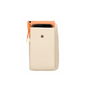 Pepe Jeans Bea beige mobile phone wallet-bandolier -11x20x4cm