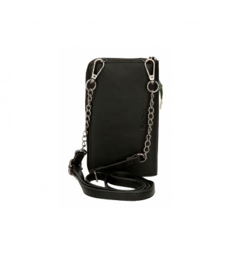 Pepe Jeans Bea mobile phone holder wallet-bandolier black -11x20x4cm