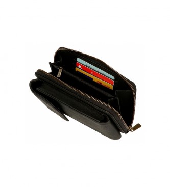 Pepe Jeans Diane denarnica za mobilni telefon - pentlja črna -11x20x4cm