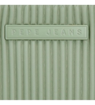 Pepe Jeans Aurora groene verwijderbare portemonnee met muntzakje -14,5x9x2cm