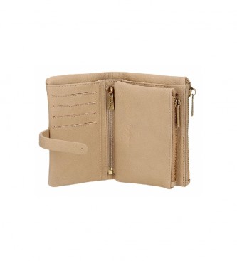 Pepe Jeans Diane beige wallet with removable coin purse -14,5x9x2cm