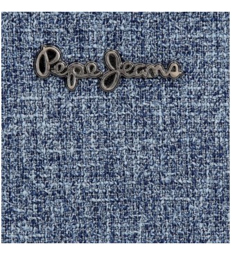 Pepe Jeans Carteira azul Maddie com porta-moedas amovvel -14,5x9x2cm
