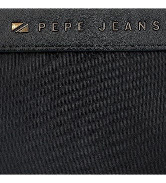 Pepe Jeans Carteira Morgan preta com bolsa amovvel para moedas