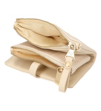 Pepe Jeans Cartera con monedero extrable Pepe Jeans Sprig beige
