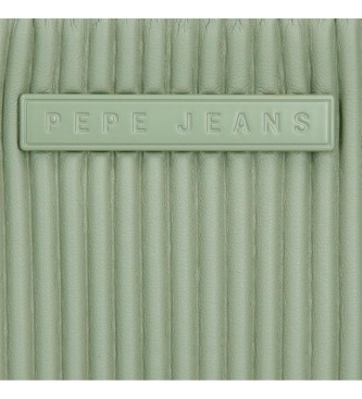 Pepe Jeans Aurora groene portemonnee met kaarthouder -17x10x2cm