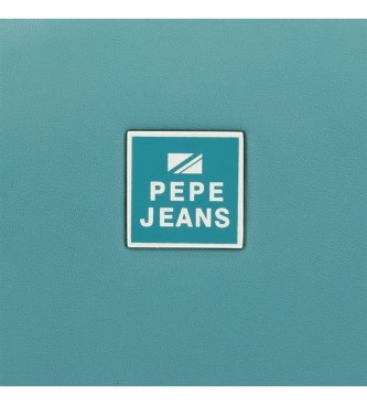 Pepe Jeans Bea modra denarnica z držalom za kartice -17x10x2cm
