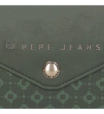 Pepe Jeans Zielony portfel Bethany z etui na karty
