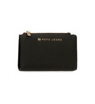 Pepe Jeans Portefeuille avec porte-cartes Diane noir -17x10x2cm