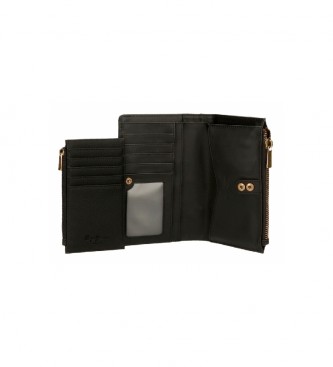 Pepe Jeans Brieftasche mit Kartenhalter Diane schwarz -17x10x2cm