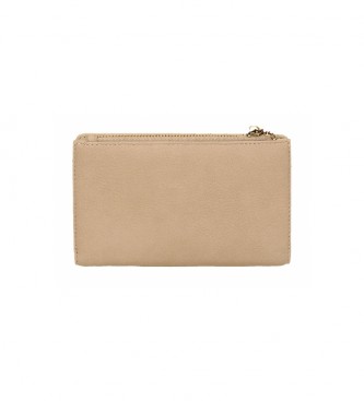 Pepe Jeans Diane beige wallet with card holder -17x10x2cm