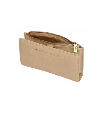 Pepe Jeans Diane beige wallet with card holder -17x10x2cm