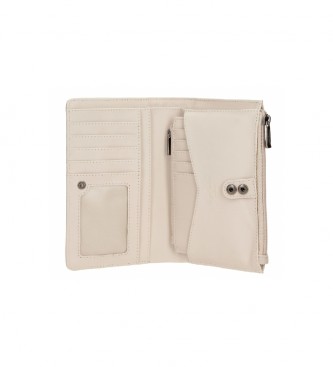 Pepe Jeans Brieftasche mit Kartenhalter Maddie beige -17x10x2cm