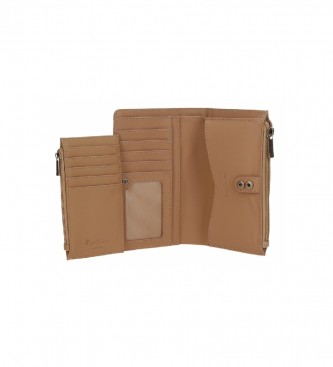Pepe Jeans Megan brown wallet with card holder