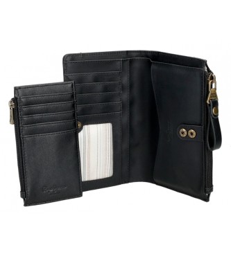 Pepe Jeans Morgan black wallet with card holder