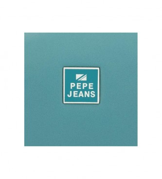 Pepe Jeans Bea blaue Brieftasche mit Reiverschluss -19,5x10x2cm