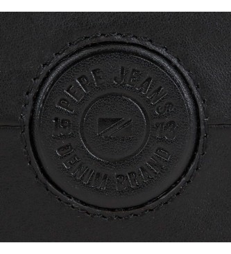 Pepe Jeans Cracker Leather Wallet Black