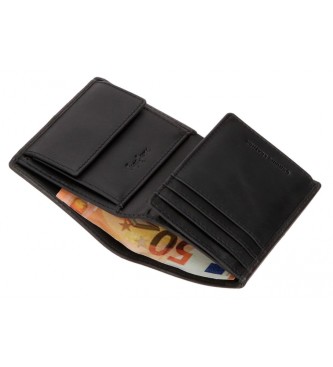 Pepe Jeans Cracker Vertical Leather Wallet Black