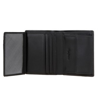 Pepe Jeans Cracker Vertical Leather Wallet Black