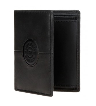 Pepe Jeans Cracker Vertical Leather Wallet Black