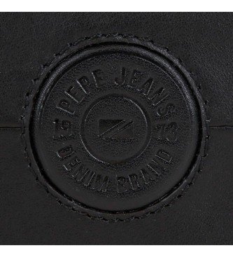 Pepe Jeans Cracker Vertical Leather Wallet Black