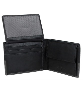 Pepe Jeans Dual Leather Wallet Black