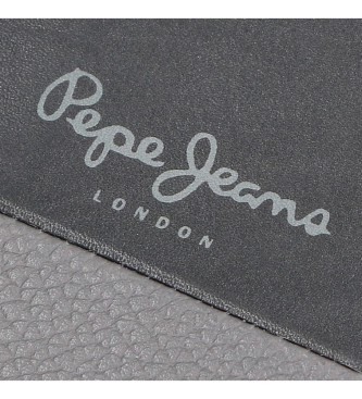 Pepe Jeans Lederen portemonnee Dual verticaal Zwart