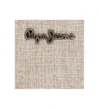 Pepe Jeans Portafoglio Maddie con cerniera beige -19,5x10x2cm-