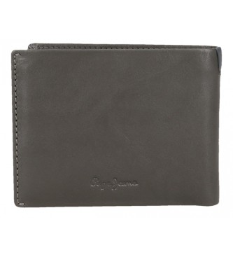 Pepe Jeans Marshal Leather Wallet with Card Holder Grey