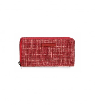 Pepe Jeans Oana denarnica z zadrgo rdeča -19,5x10x2cm