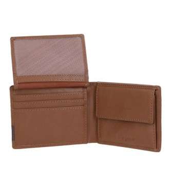 Pepe Jeans Leather wallet Topper Brown