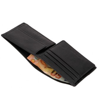 Pepe Jeans Leather wallet Topper Black