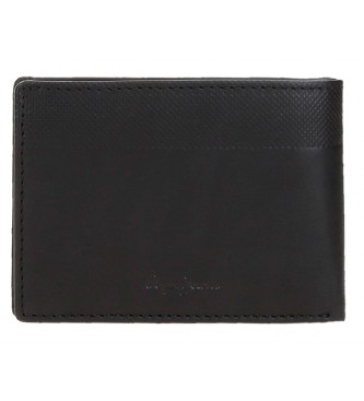 Pepe Jeans Leather wallet Topper Black