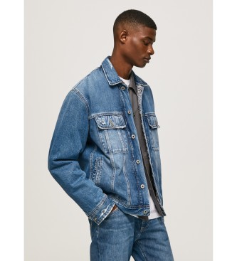 Pepe Jeans Blue Oversized Denim Jacket