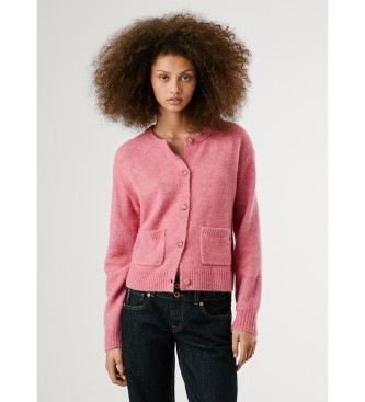 Pepe Jeans Casaco de malha Cecil rosa