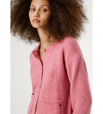 Pepe Jeans Casaco de malha Cecil rosa