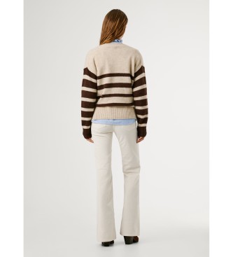Pepe Jeans Jersey Cecil Stripe beige