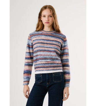 Pepe Jeans Hellblauer mehrfarbiger Pullover
