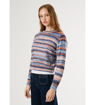 Pepe Jeans Hellblauer mehrfarbiger Pullover