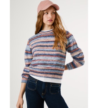 Pepe Jeans Hellblauer mehrfarbiger Pullover