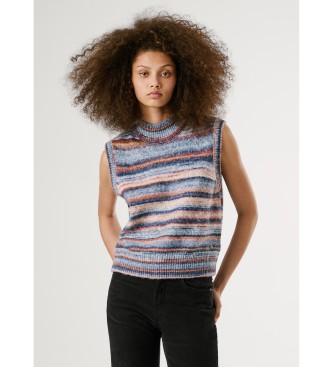 Pepe Jeans Chaleco Celeste multicolor