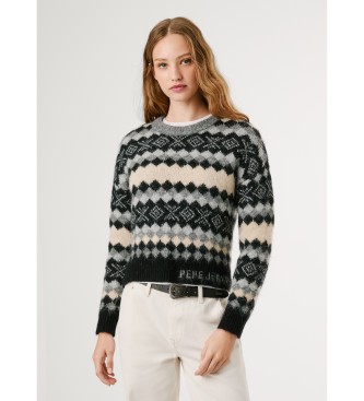 Pepe Jeans Pulover Celestine sive barve
