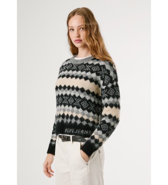 Pepe Jeans Pulover Celestine sive barve