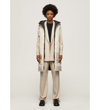 Pepe Jeans Reversible padded waistcoat off-white